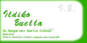 ildiko buella business card